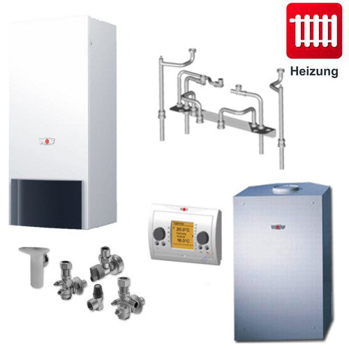 Gasheizung Wolf Paket CGG-2-24, 18kW Heiztherme inkl. CSW-120 Speicher