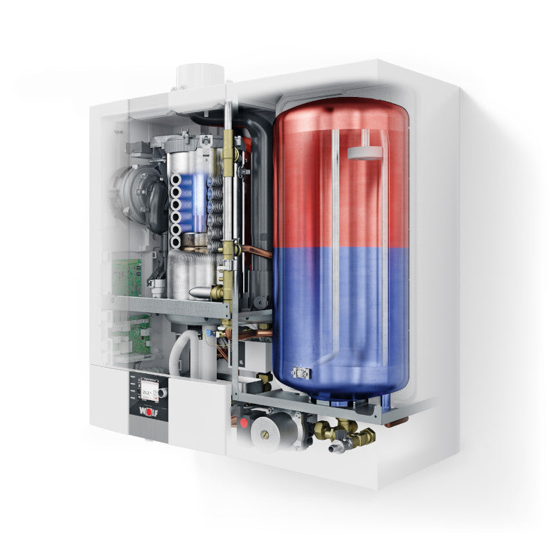 WOLF | Gasbrennwert-Zentrale | ComfortLine CGW-2-24/140L | 24 kW