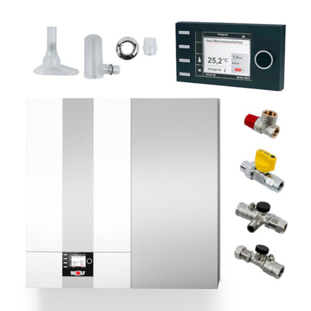WOLF | Gasbrennwert-Zentrale | CGW-2-14/100L mit Regelung | 14 kW