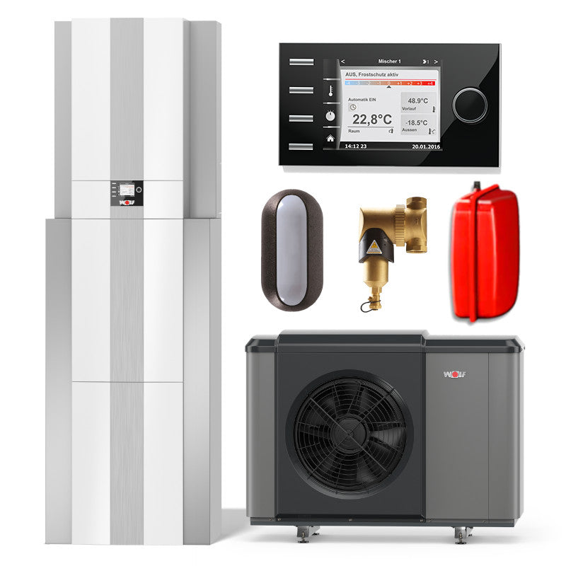 WOLF | Wärmepumpen-Paket | CHC-07/200-35 Monoblock | 7 kW