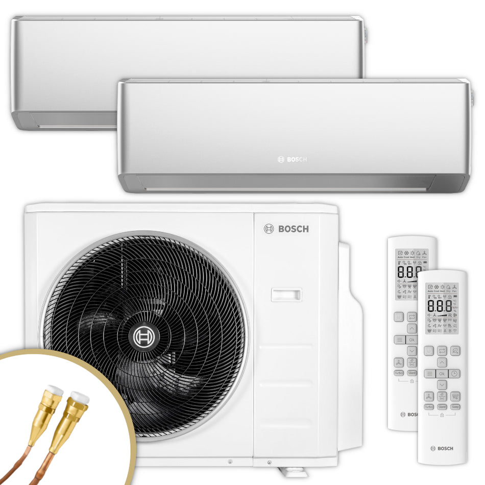 BOSCH Multisplit Klimaanlage Set Climate 7000 M | 3,4 kW + 3,4 W | klimaworld.com