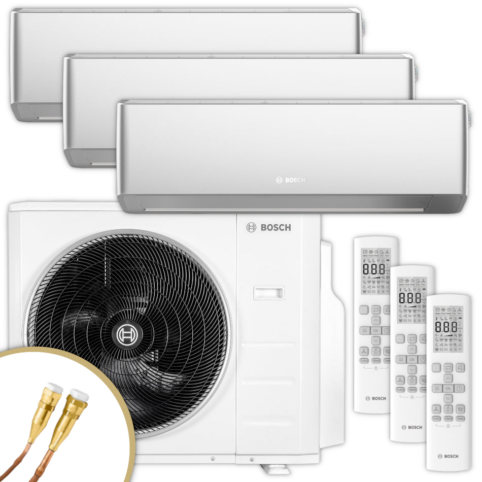 BOSCH Multisplit Klimaanlage Set Climate 7000 M | 3 Wandgeräte | klimaworld.com