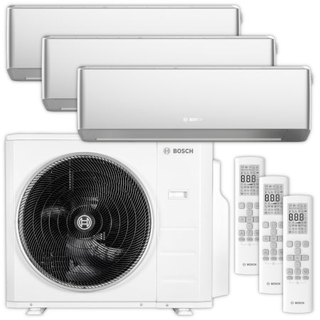 BOSCH Multisplit Klimaanlage Set Climate 7000 M | 3 Wandgeräte | klimaworld.com