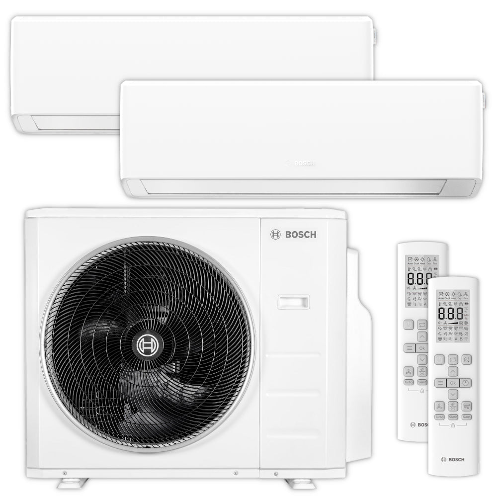 BOSCH Multisplit Klimaanlage Set Climate 7000 M | 2,0 kW + 2,0 kW | klimaworld.com
