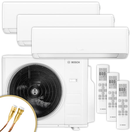 BOSCH Multisplit Klimaanlage Set Climate 7000 M | 3 Wandgeräte | klimaworld.com