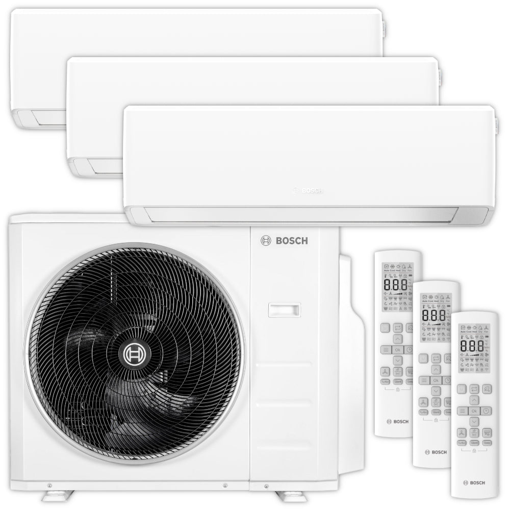 BOSCH Multisplit Klimaanlage Set Climate 7000 M | 3 Wandgeräte | klimaworld.com