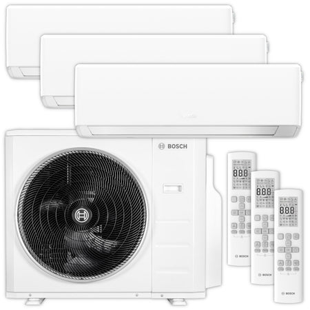 BOSCH Multisplit Klimaanlage Set Climate 7000 M | 3 Wandgeräte | klimaworld.com