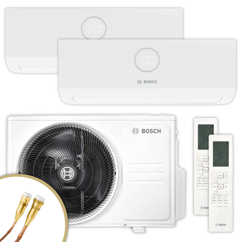 BOSCH Multisplit Klimaanlage Set Climate 5000 M | 2,6 kW + 3,5 kW | klimaworld.com