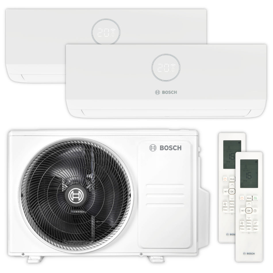 BOSCH Multisplit Klimaanlage Set Climate 5000 M | 2,6 kW + 5,3 kW | klimaworld.com