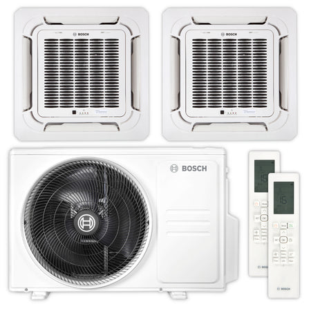 BOSCH Multisplit Klimaanlage Decken-Set Climate 5000 M | 2,6 kW + 2,6 kW | klimaworld.com