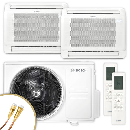 BOSCH Multisplit Klimaanlage Truhe Climate 5000 M | 2,6 kW + 2,6 kW | klimaworld.com
