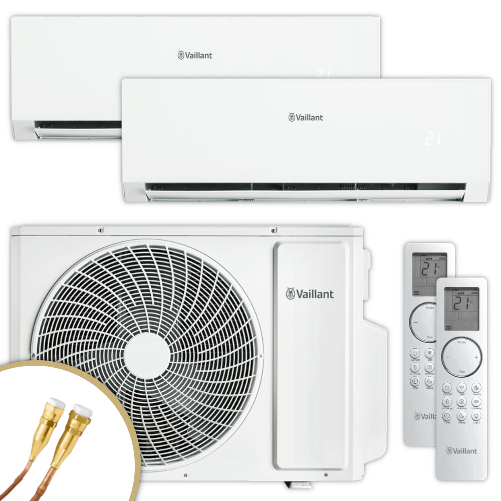 Vaillant Multisplit Klimaanlage Set climaVAIR plus | 2 Wandgeräte | klimaworld.com