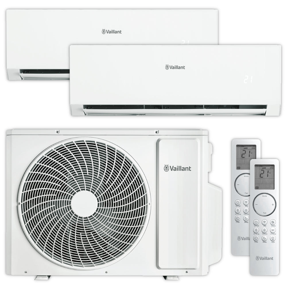 Vaillant Multisplit Klimaanlage Set climaVAIR plus | 2 Wandgeräte | klimaworld.com