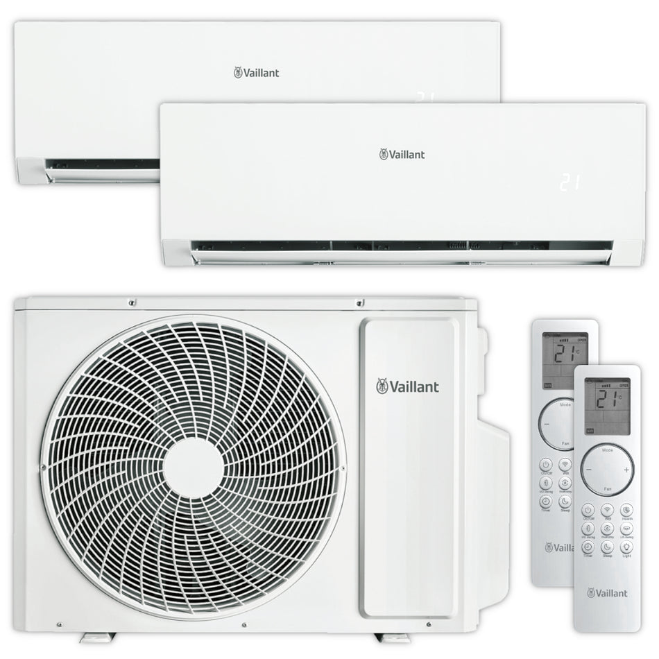 Vaillant Multisplit Klimaanlage Set climaVAIR plus | 2 Wandgeräte | klimaworld.com