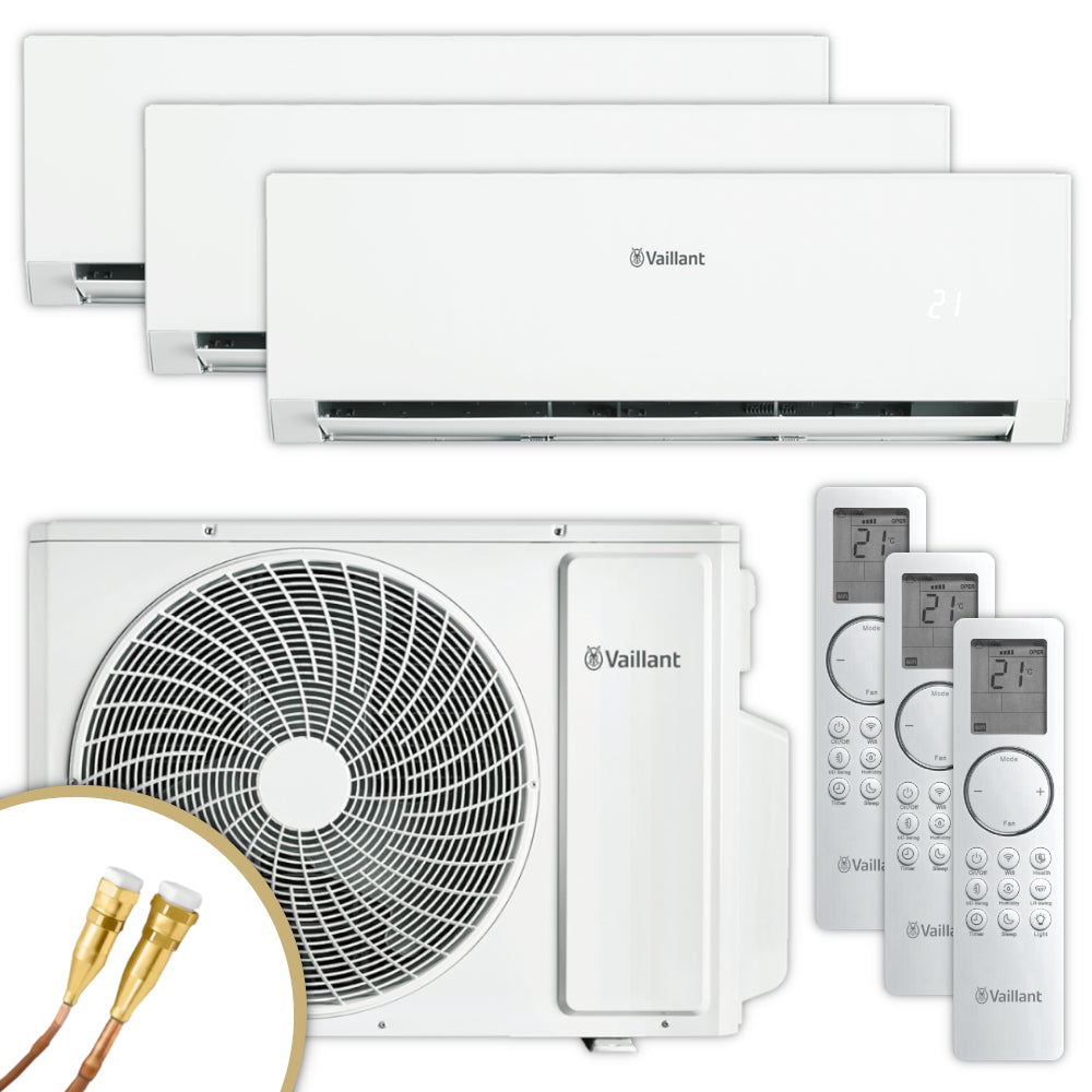 Vaillant Multisplit Klimaanlage Set climaVAIR plus | 3 Wandgeräte | klimaworld.com