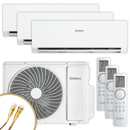 Vaillant Multisplit Klimaanlage Set climaVAIR plus | 3 Wandgeräte | klimaworld.com