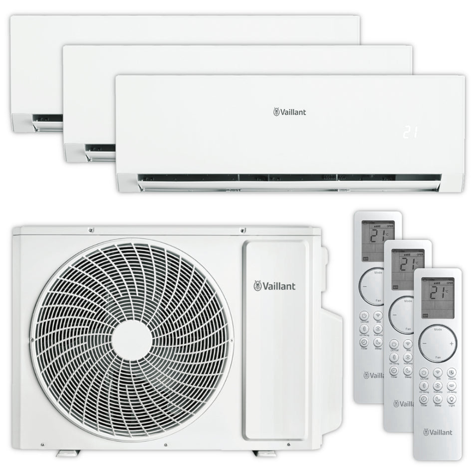 Vaillant Multisplit Klimaanlage Set climaVAIR plus | 3 Wandgeräte | klimaworld.com