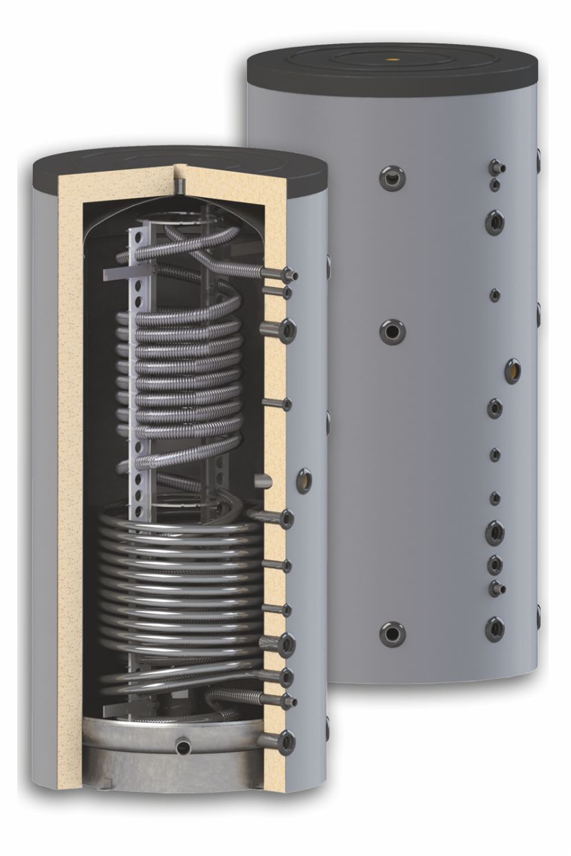 Schichten Hygiene Kombispeicher mit Wärmetauscher 500L HYGTKSR 1WT