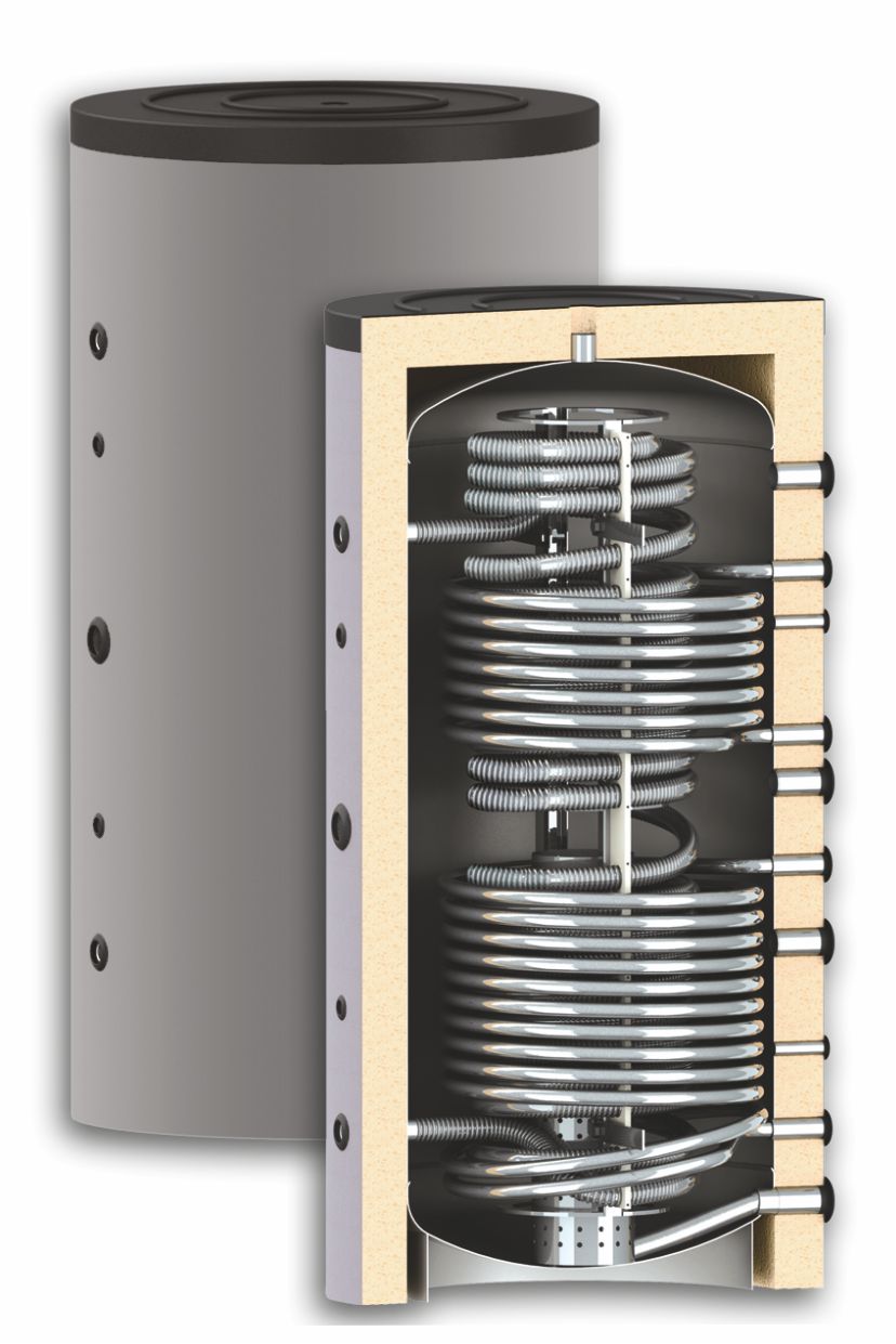 ThermoFlux Hygiene Kombispeicher mit Wärmetauscher 800 Liter HYGTKRR 2WT 