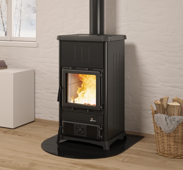 La Nordica Kaminofen Concita 2.0 Stahl schwarz Ambiente