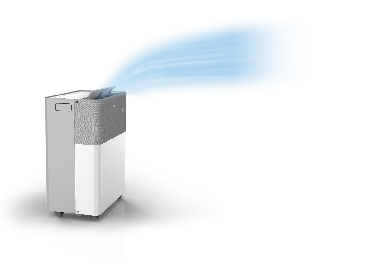 Midea PortaSplit Luftstrom beim kühlen | Klimaworld.com