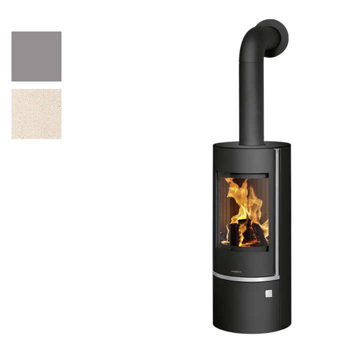 ORANIER | Corso | Kaminofen | Schwarz | 6.5 kW | Schwarz