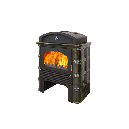 EuroTeplo Kachelofen | Coventry Arco | 15/18 kW- flaschengrün