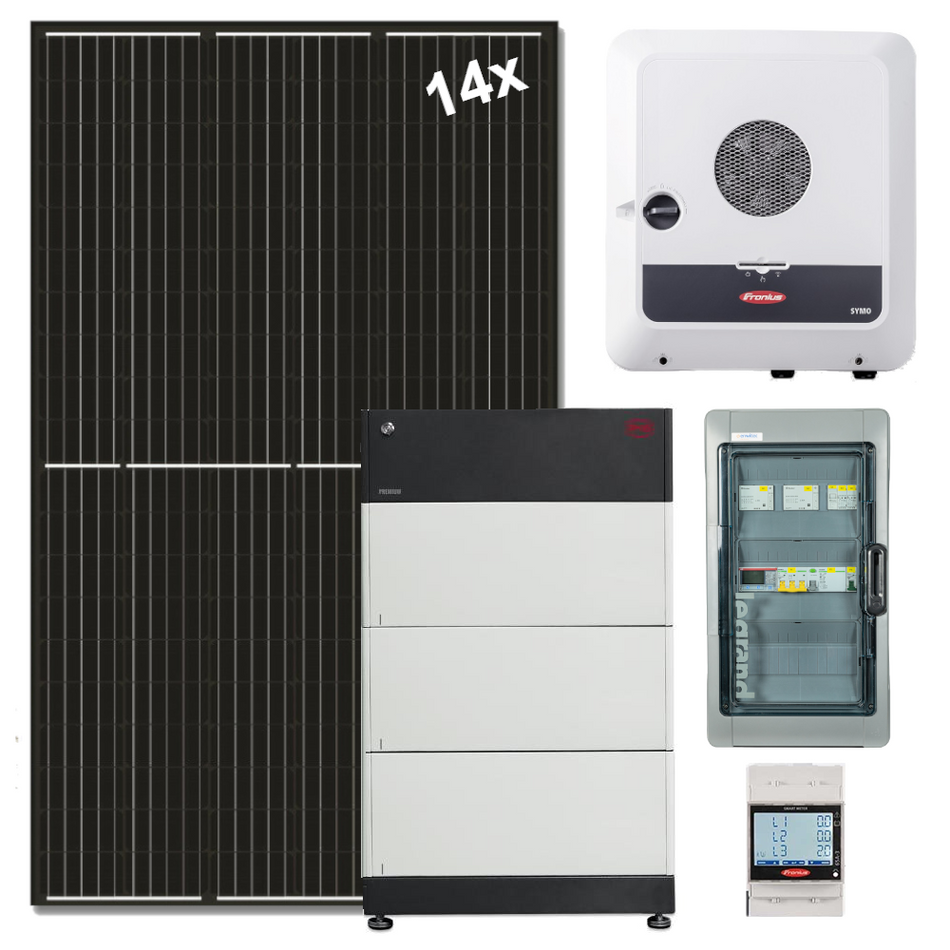 Fronius Symo GEN24 Hybrid Solaranlage 5kW +  7,6kWh BYD Stromspeicher