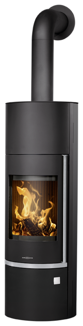 ORANIER | Corso W+ | Kaminofen | Schwarz | Dauerbrandofen | 7.0 kW | Stahl Schwarz