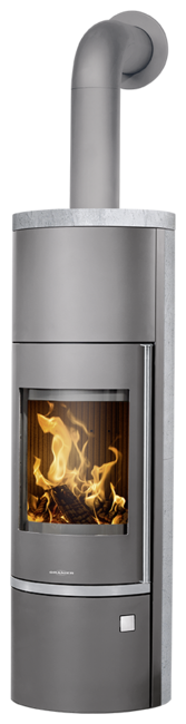 ORANIER | Corso W+ | Kaminofen | Schwarz | Dauerbrandofen | 7.0 kW | Gussgrau