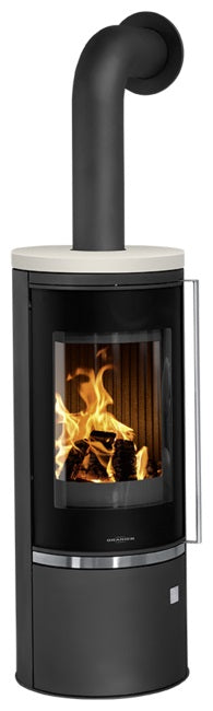 ORANIER | Arena Stahl Schwarz, Abdeckplatte Kalkstein Cream