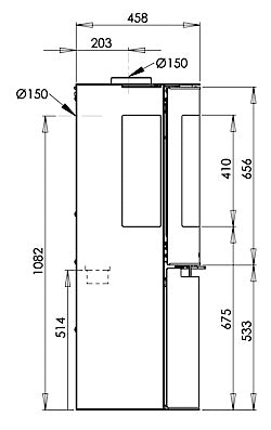 Kaminofen | Aduro 9.5 Lux Air | externe Luftzufuhr | 3 Scheiben | 6 kW