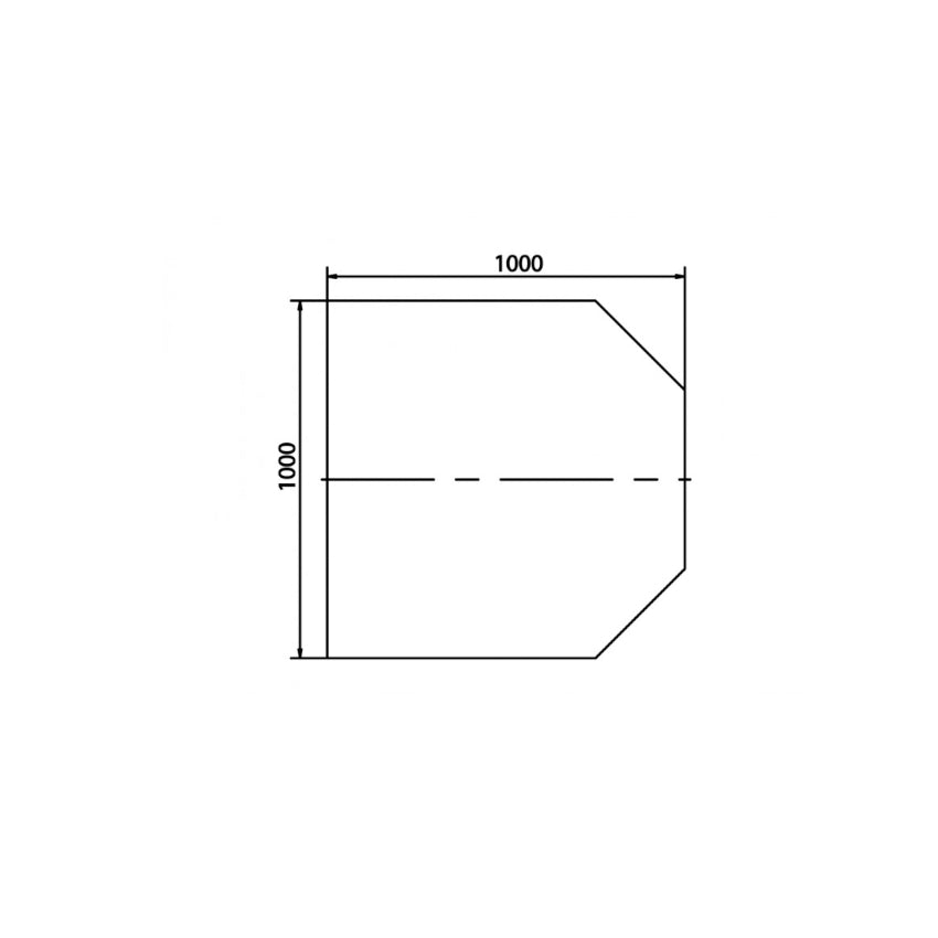 Unterlegplatte Form-D Abmaße