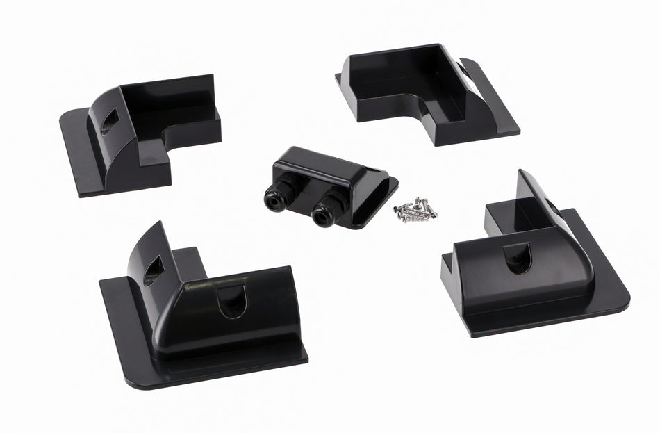 ABS Montagehalterungs Set | für Solar Module | Farbe Schwarz