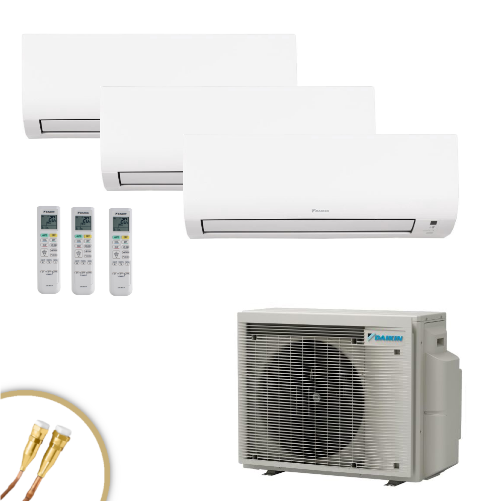 DAIKIN Comfora 3x FTXP20N9 + 3MXM52A9 mit Quick Connect