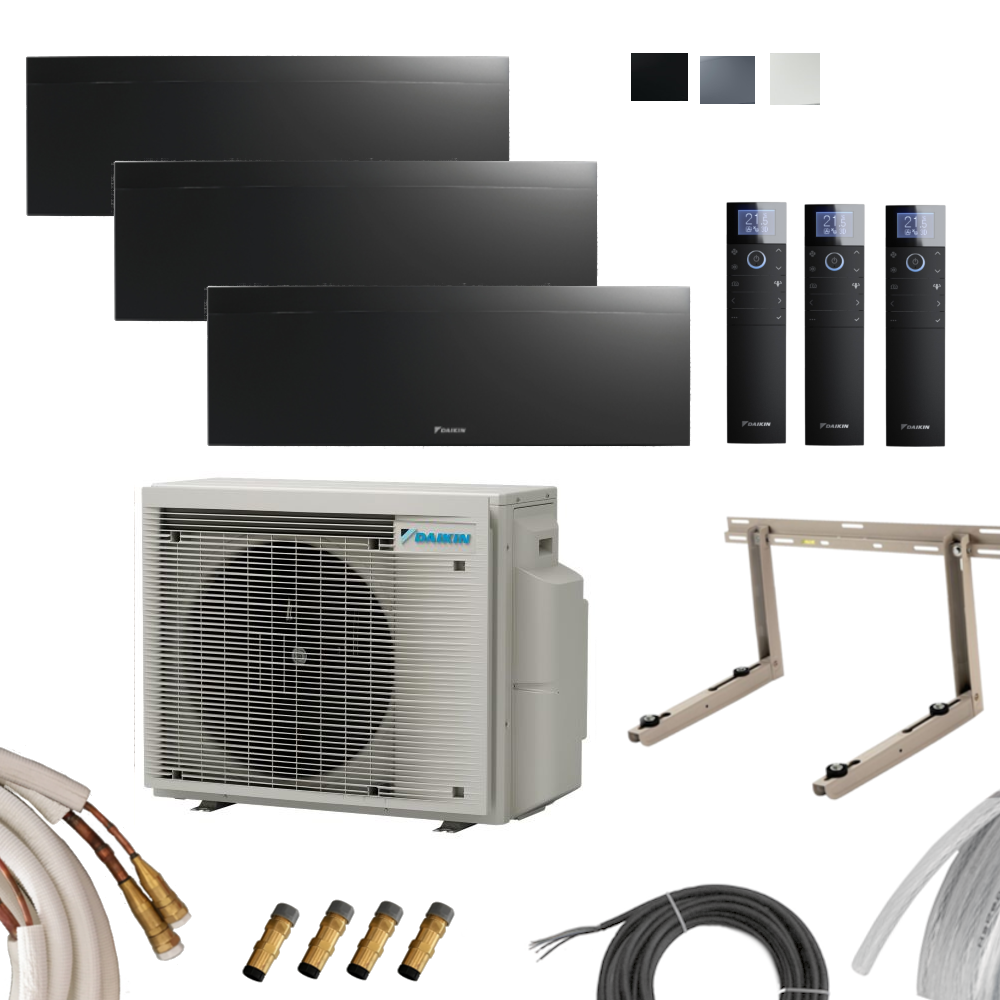 DAIKIN Emura3 Wandgeräte-Set mit 3x FTXJ25AB + 3MXM52A