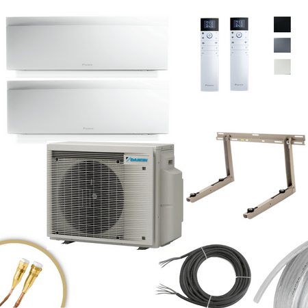 DAIKIN Emura FTXJ20AW + FTXJ20AW + 2MXM40A mit Quick Connect