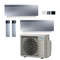 DAIKIN Emura3 Klimaanlage | FTXJ50AS+FTXJ25AS | Silber | 5,0+2,5 kW