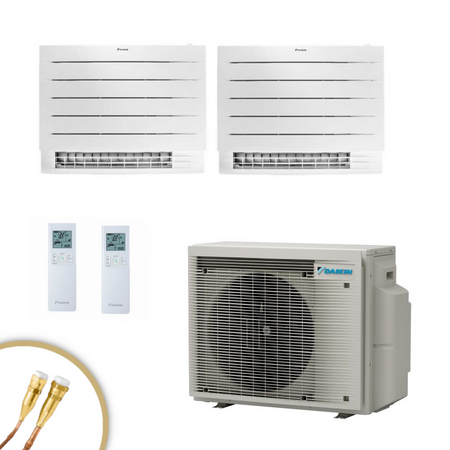 DAIKIN Perfera 2x Truhengeräte + Multispilt Inverter 2MXM50A9 | klimaworld.com