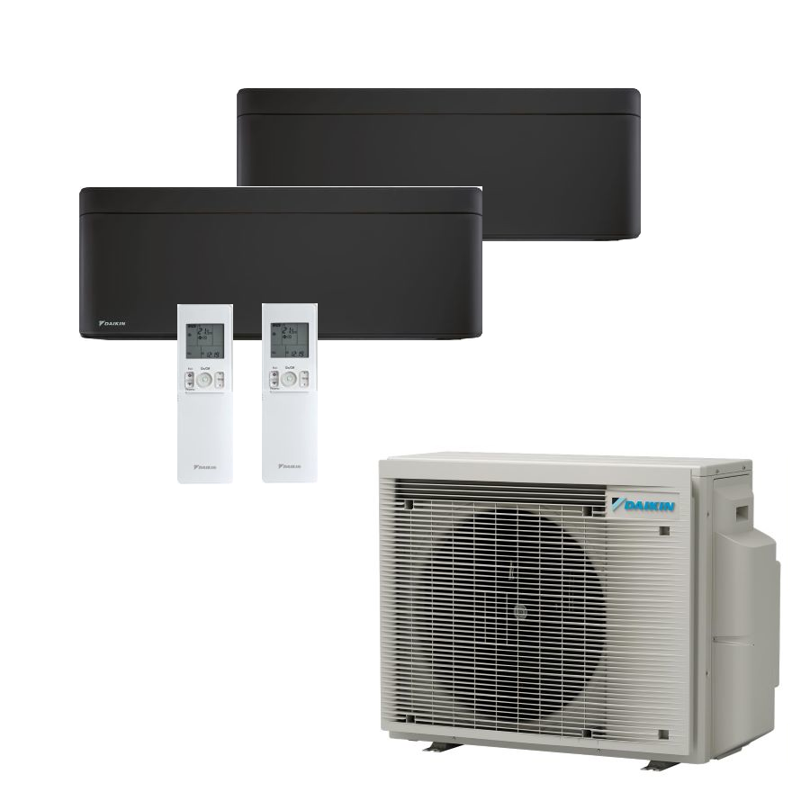 Daikin Stylish MultiSplit set in Mattschwarz