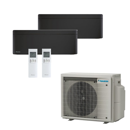 Daikin Stylish MultiSplit set in Mattschwarz