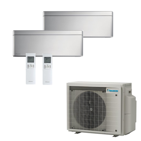 Daikin Stylish 2x Innengeräte in Silber + 2MXM40A9