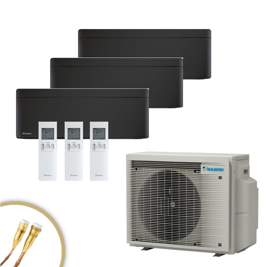 DAIKIN Stylish 2xFTXA25CB + FTXA50CB + 4MXM80A9 mit Quick Connect