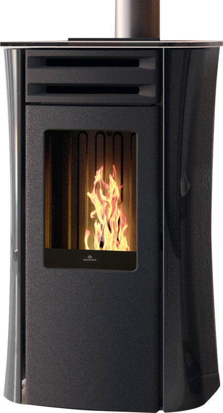 Edilkamin Pelletofen Dania Air Tight C Glas Schwarz