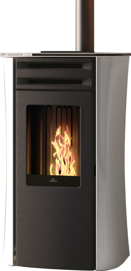 Edilkamin Pelletofen Dania Air Tight C Glas Weiß