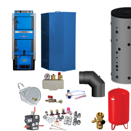 Atmos DC25GSP Kombi-Pelletkessel/Holzvergaser 25kW Komplettset 2 | klimaworld.com