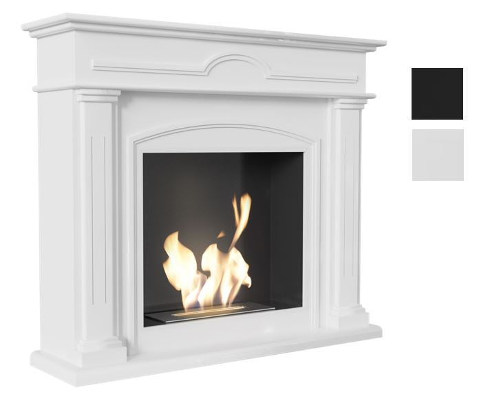 Kratki Biokamin December inkl. MDF-Verkleidung in weiß oder schwarz ➔ Klimaworld