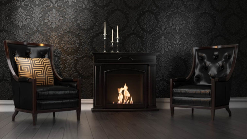 Ambientebild - Kratki Biokamin "December" schwarz