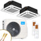 MIDEA Deckenkassetten-Set | 2,6 kW + 3,5 kW | Quick-Connect