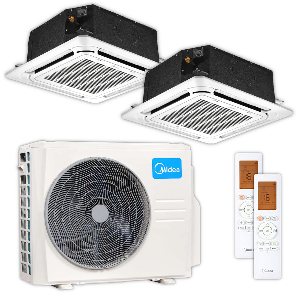 MIDEA | Deckenkassetten-Set Multisplit | 3,5 kW + 5,2 kW 